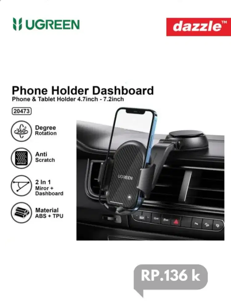 Phone holder dasboard ugreen