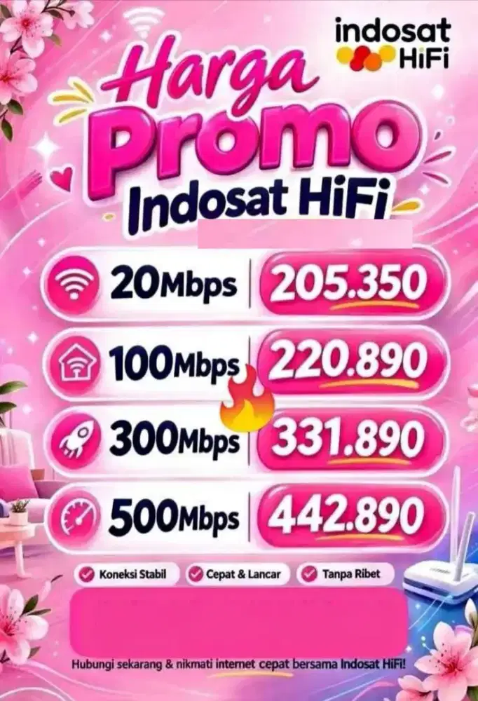 Jasa pemasangan wifi Indosat hifi