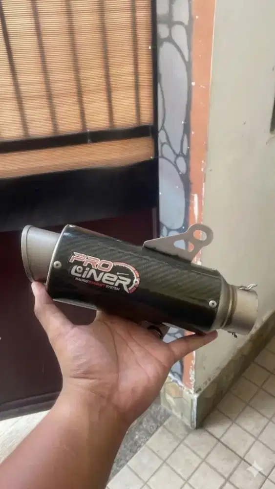 knalpot proliner short carbon r15 full sistem