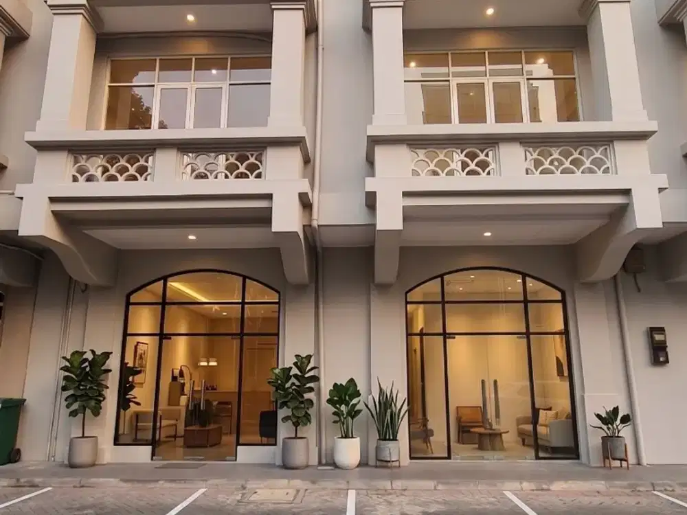 RUKO GANDENG 4 LANTAI PERMATA SENAYAN EX KANTOR SEMI FURNISHED SIAP HUNI