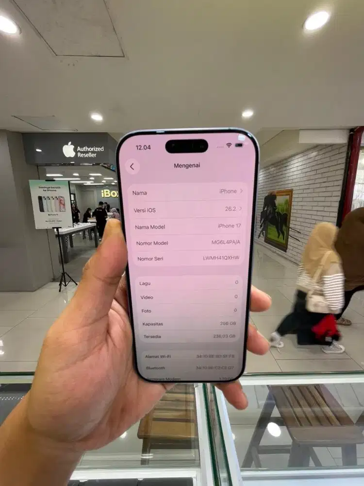 iphone 17 256gb misty blue second ibox