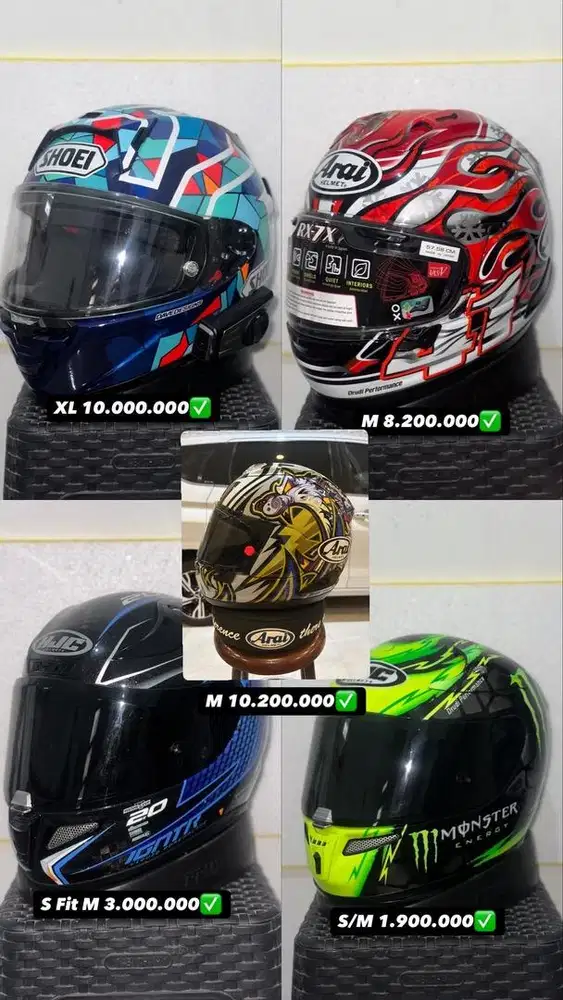 Arai, Shoei, HJC