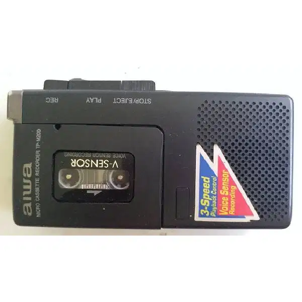 VINTAGE AIWA TAPE MICRO CASETTE RECORDER MODEL TP- M 200  + V SENSOR 3