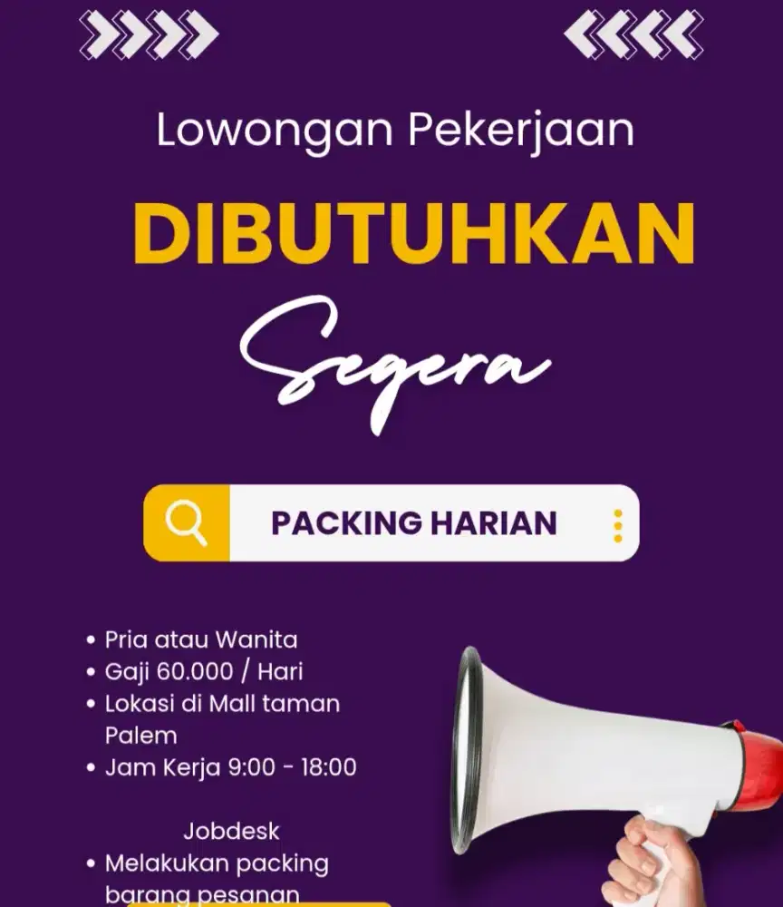 FRELANCE PACKING HARIAN
