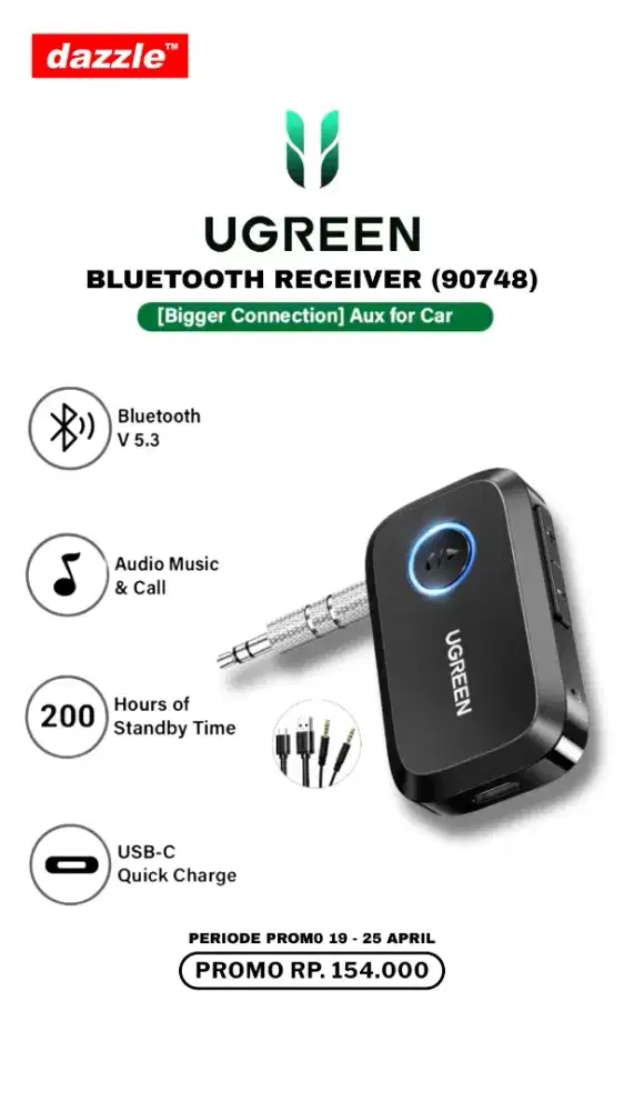 UGREEN BLUETOOTH RECEIVER (90748)