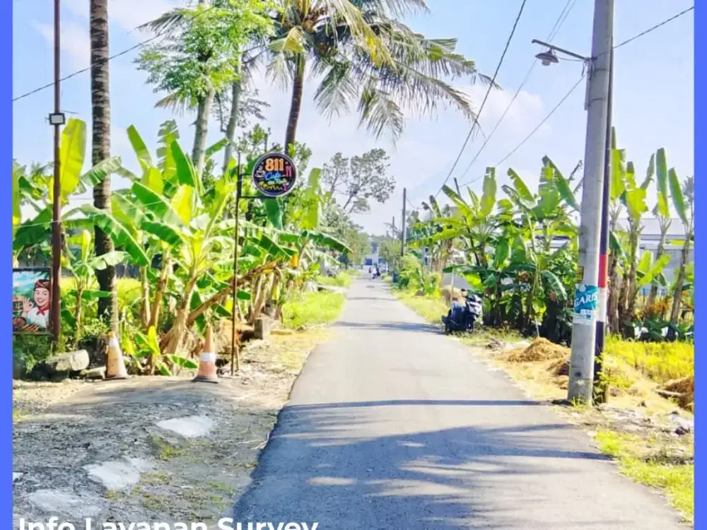 Tanah Jogja Sleman 300 Meter Dari Tengkelng Gajah kaliurang