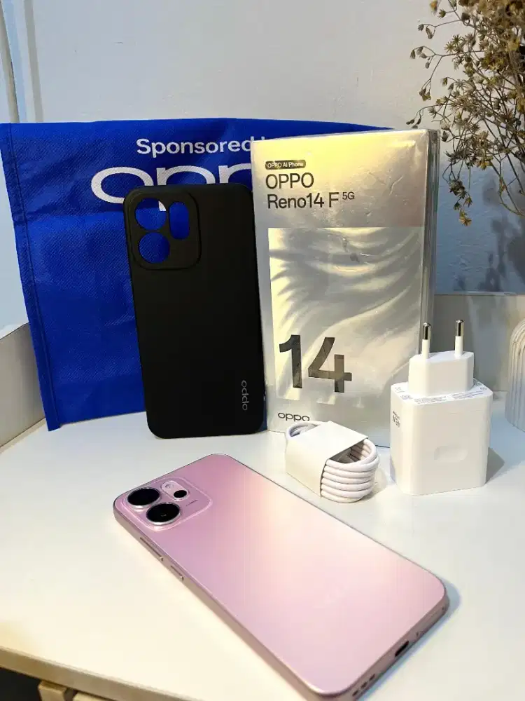 Oppo reno 14f 5g 256gb second fullset garansi