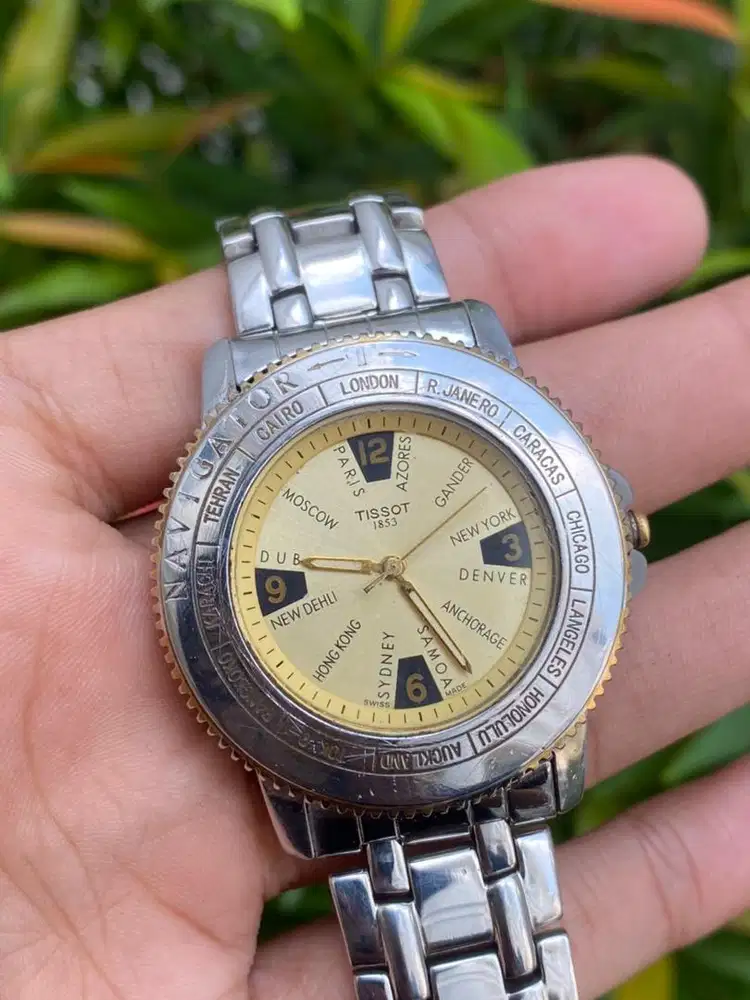 Jam Tangan vintage Tissot Navigator Quartz japan jadul kuno antik