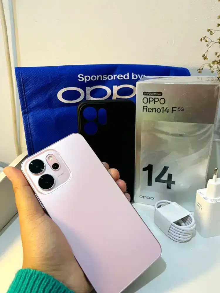 Oppo reno 14 f 5g 256gb second garansi