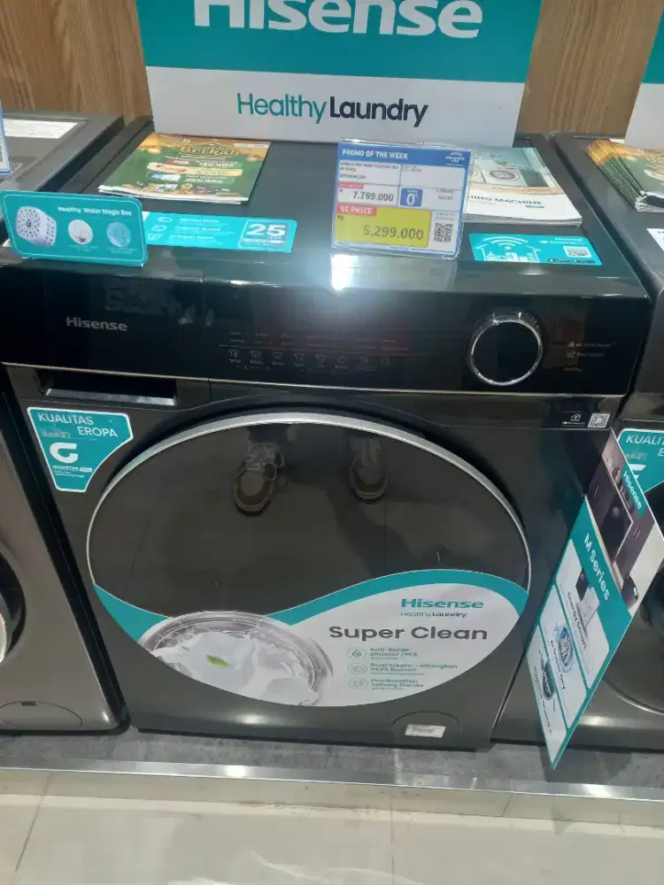 HISENSE WM FRONT LOADING 10.5 KG BLACK