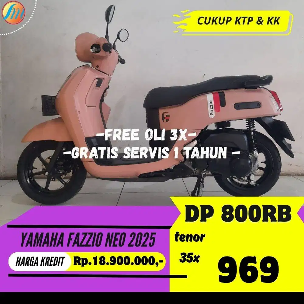 YAMAHA FAZZIO NEO 2025 SEKEN BISA KREDIT MURAH DP HANYA 800RIBU