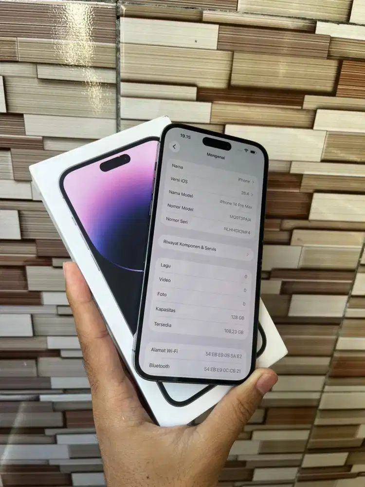 iphone 14 promax 128gb iBox Fullset b.u