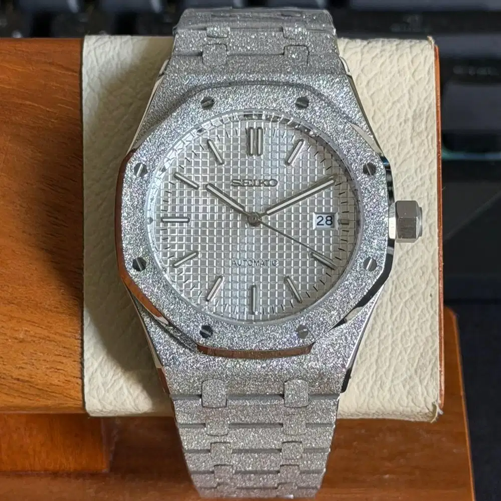 Seiko Royal Oak White Frosted NH35 Automatic Special Edition