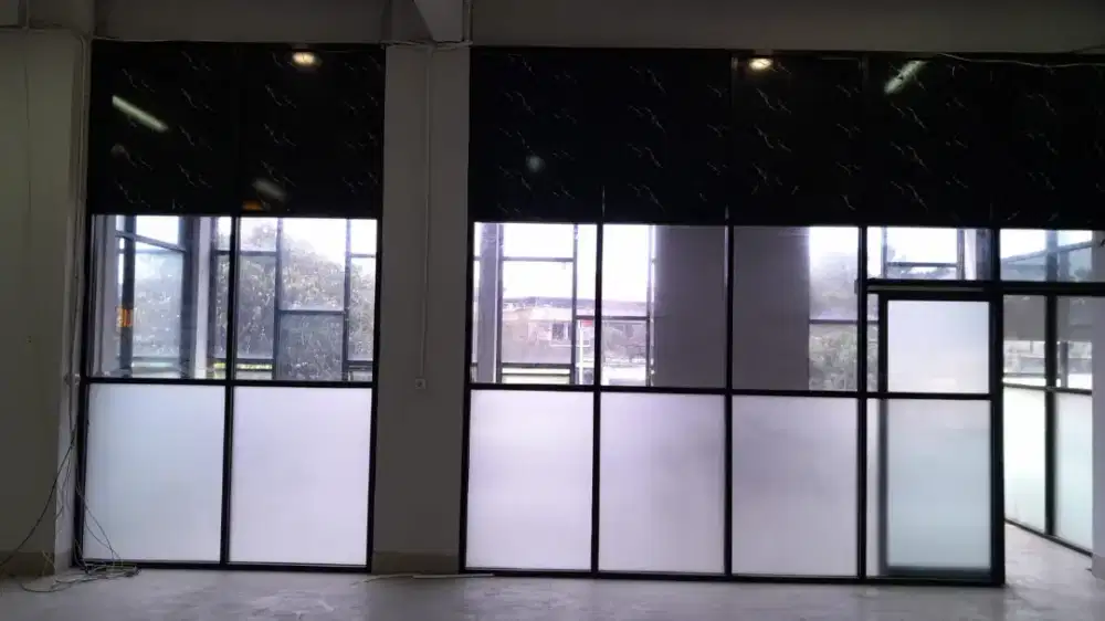 Stiker sandblast es & aneka kaca film kantor