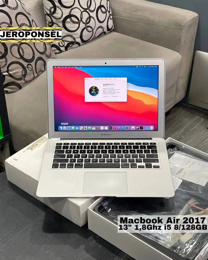 MACBOOK AIR 2017 8/128GB MULUS FULL SET ORIGINAL
