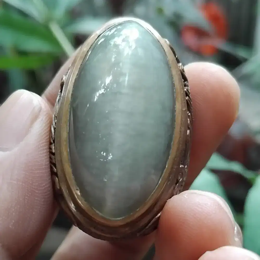 Batu akik pandan kapas semu