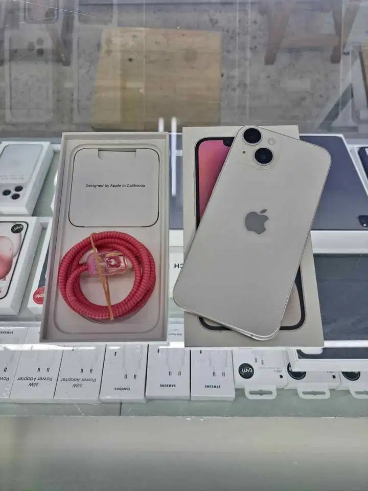 Second IPhone 14 128GB Starlight Ex IBOX Mulus Like New Fullset Origin