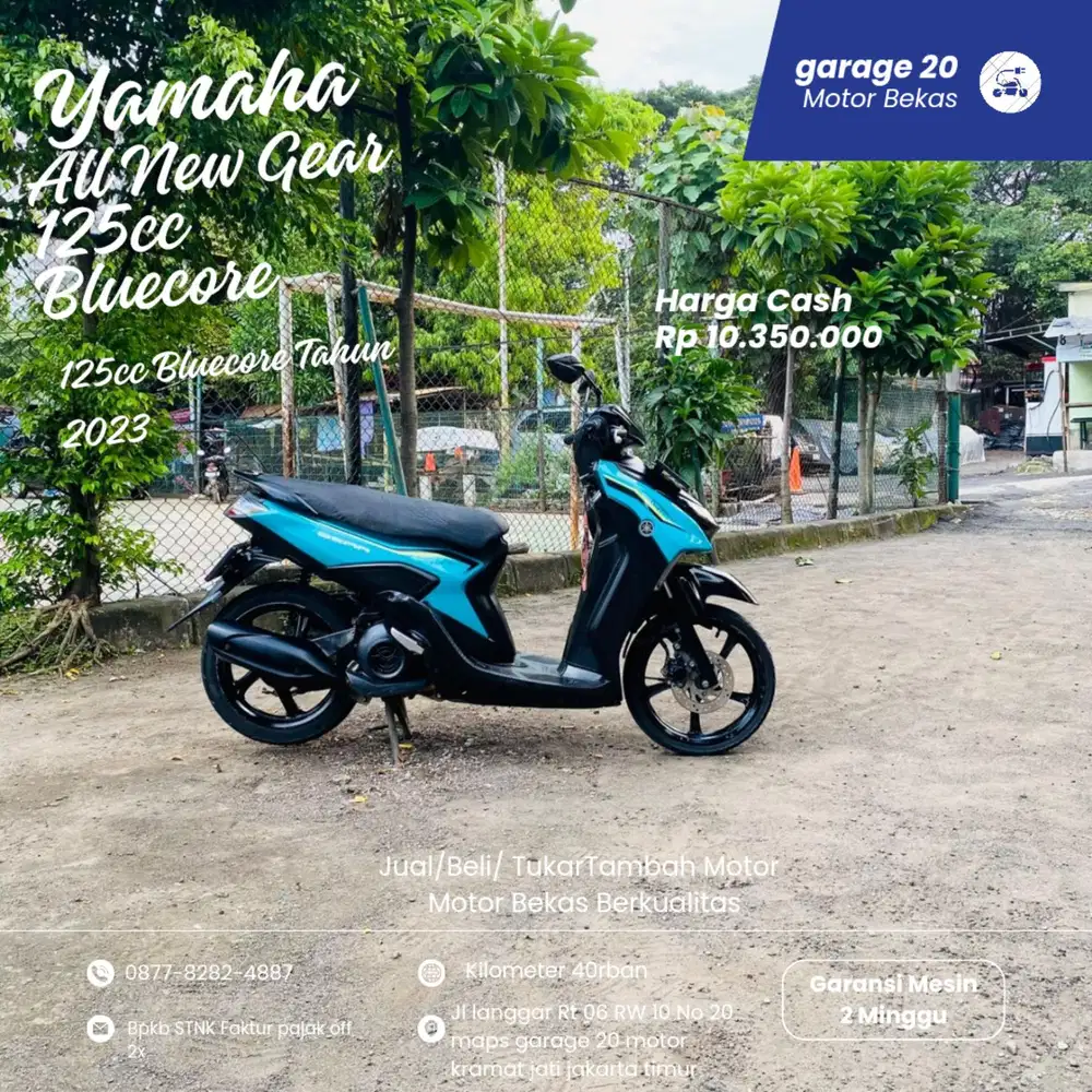 Yamaha Gear 125cc Bluecore Fi Tahun 2022 Pajak Off