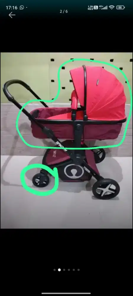 CARI SPAREPART BABYELLE CARRY COT N BAN