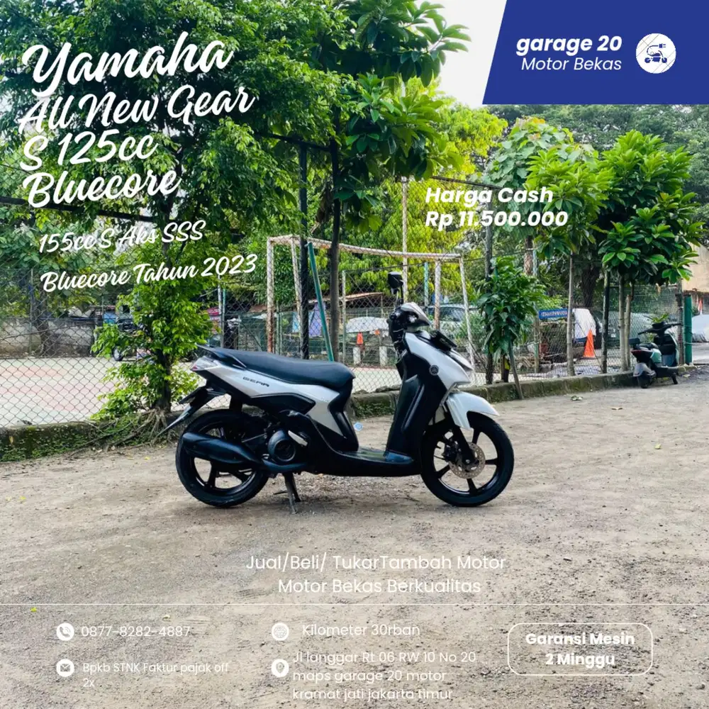 Yamaha Gear S 125cc Bluecore Tahun 2023 Pajak Off