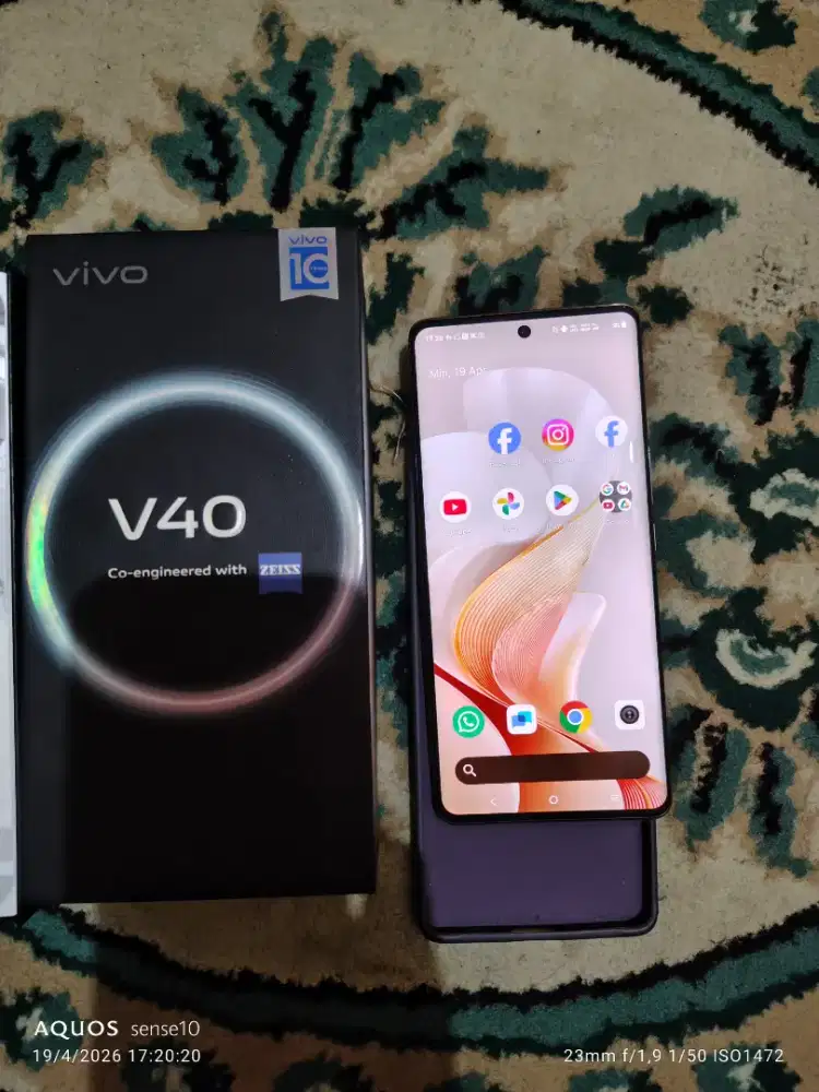 Vivo V40 5G Warna Jingga 8/256