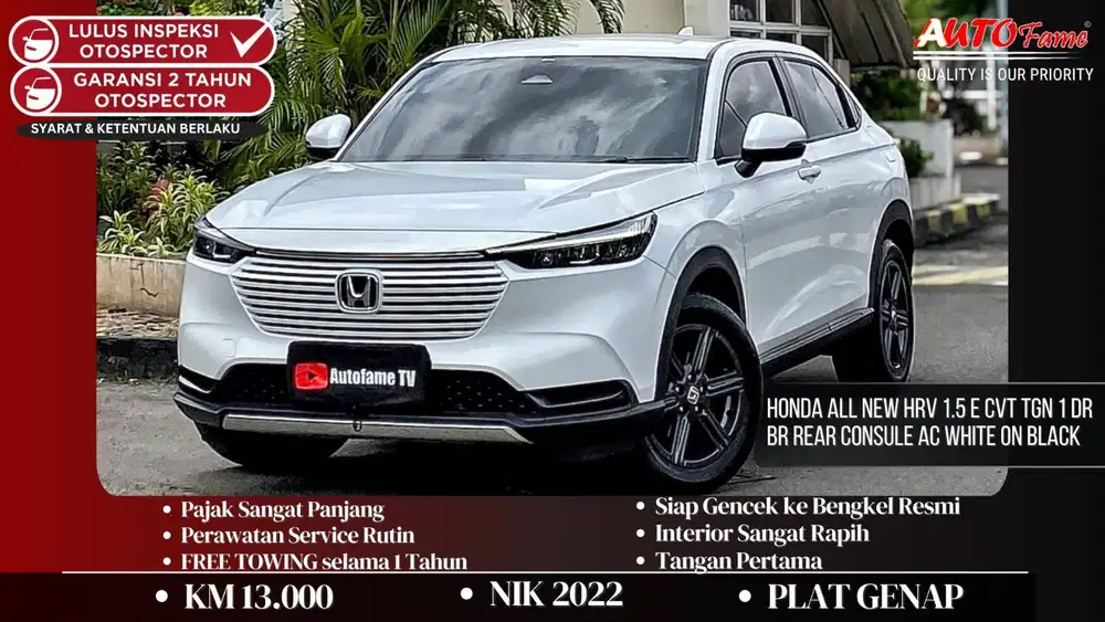 Honda All New HRV 1.5 E CVT NIK 2022