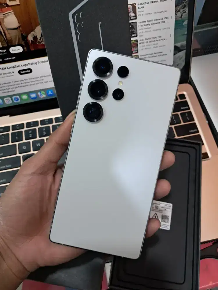 SAMSUNG S25 ULTRA 256GB SILVER SECOND RESMI