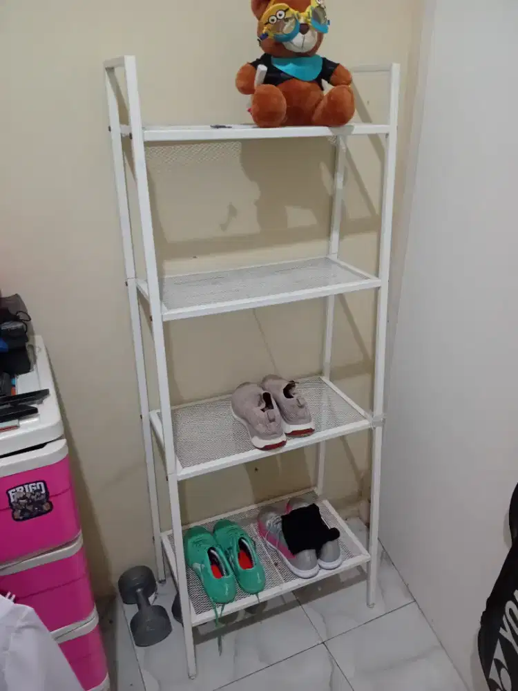 Rak besi 60 cm putih