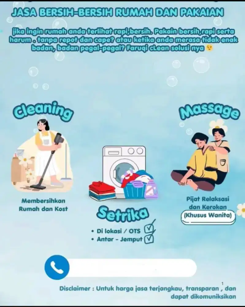 Jasa bersih bersih rumah