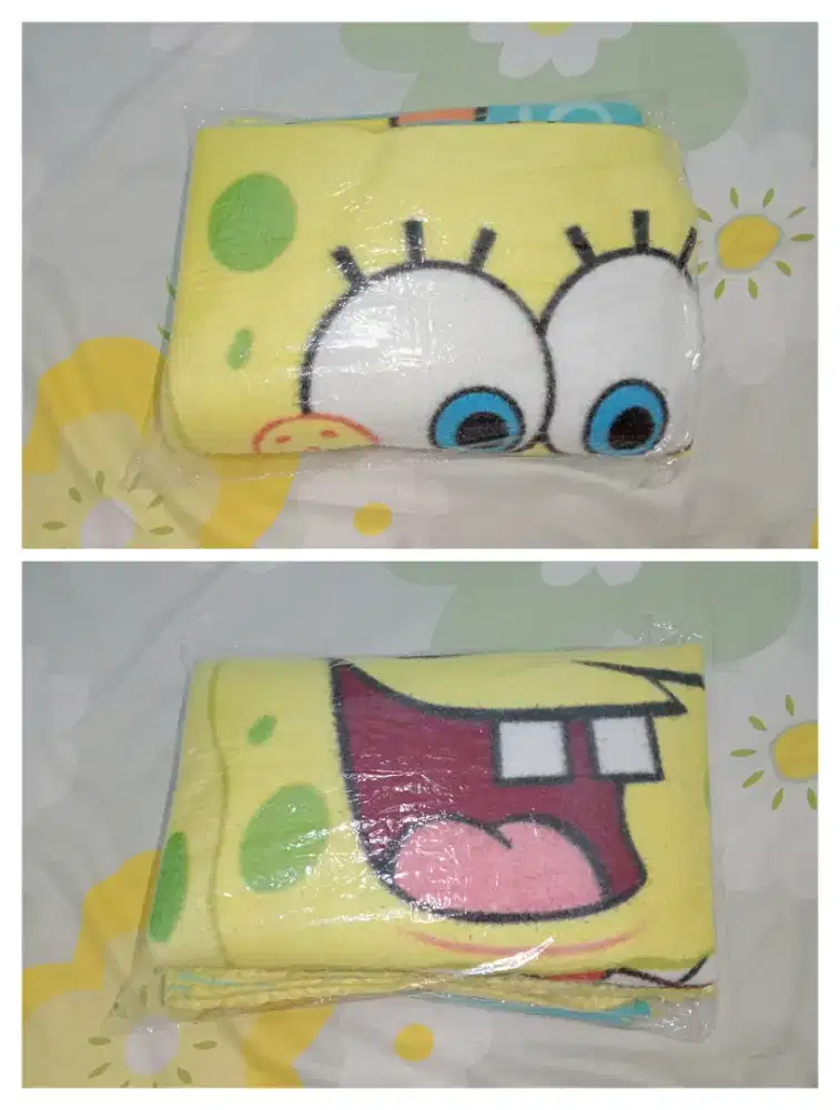 PRELOVED Selimut karakter SpongeBob SquarePants