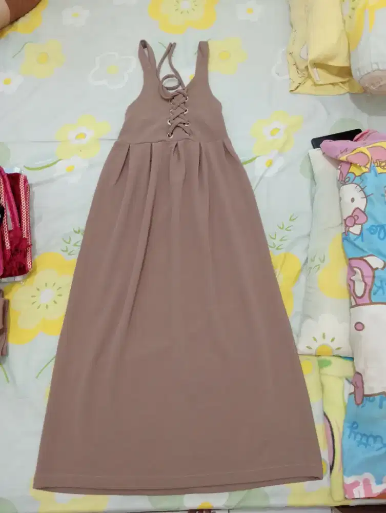 PRELOVED Gaun panjang cokelat