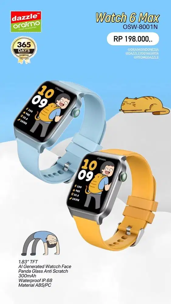 Smartwatch Oraimo x Tahilalats OSW-8001N