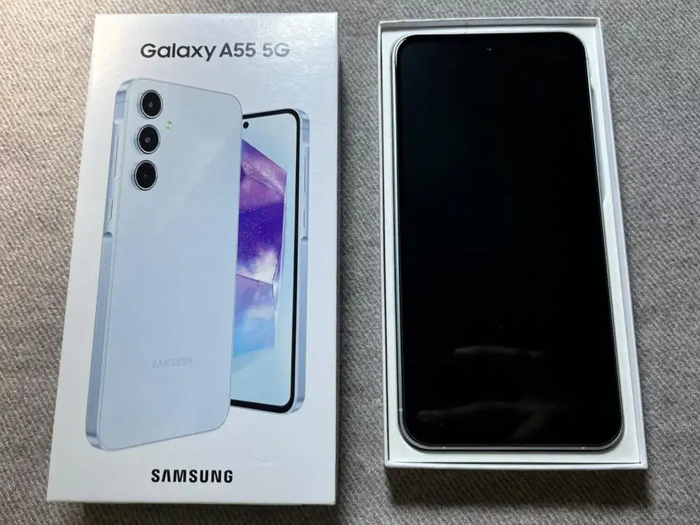 Samsung A55 5G 12/256GB Komplit Fulset No Minus