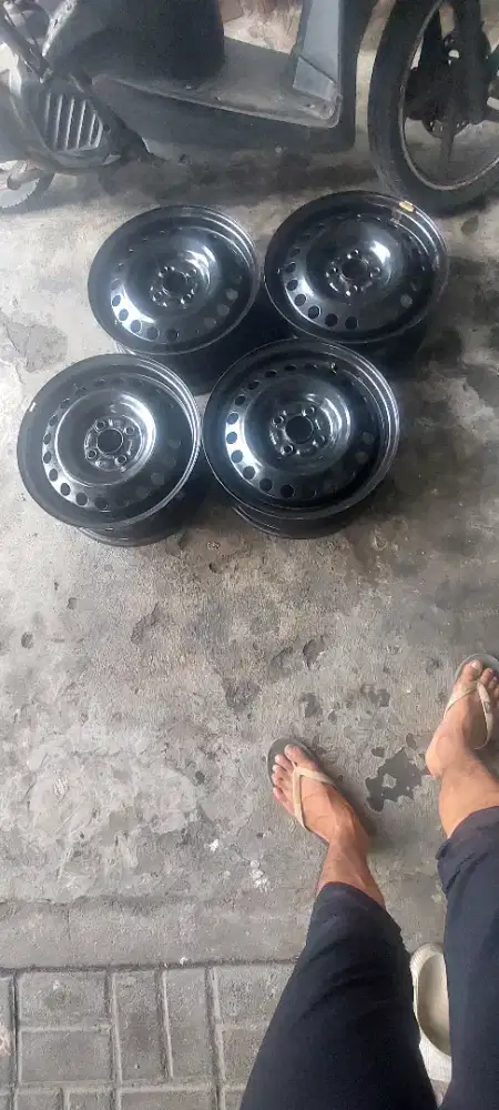 Velg kaleng r15 oem honda mobilio bahan kalcer