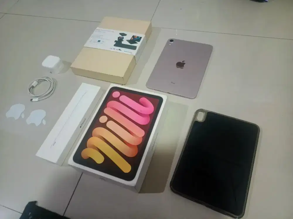 Jual/TT ipad mini gen 6 64gb rosegold wifi only paketan siap pake