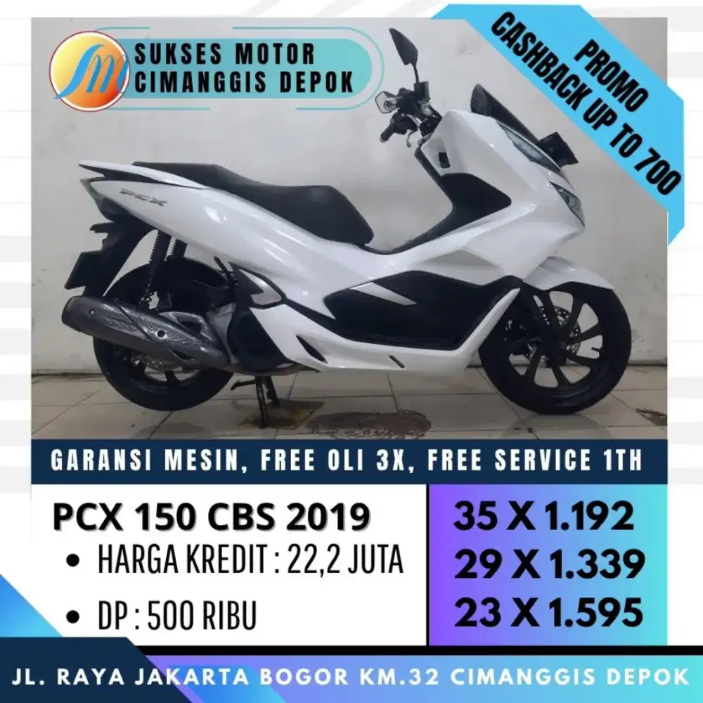PCX 150 CBS PUTIH MULUS DP 500 UNIT BERGARANSI [SUKSES MOTOR]