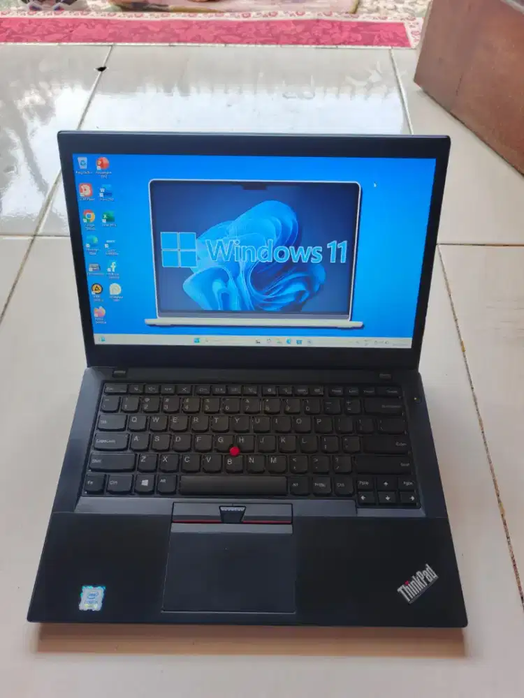 Laptop lenovo thinkped Core i5 Ram 8gb ssd nvme 256gb win 11 tipe slim
