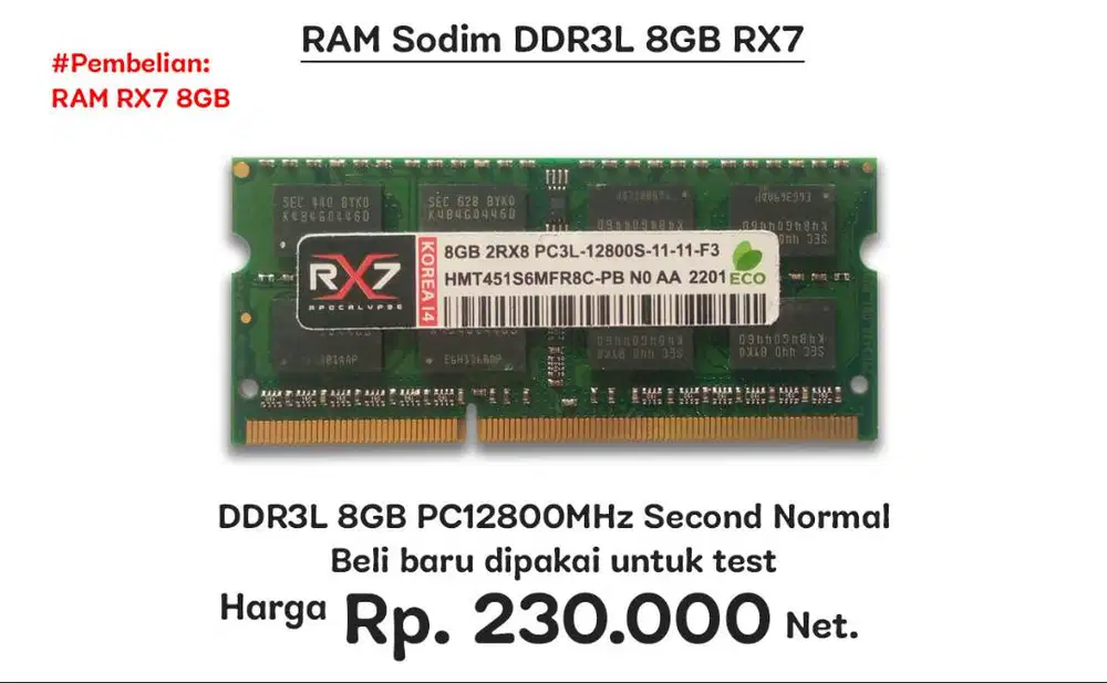 RAM SODIM DDR3L 8GB