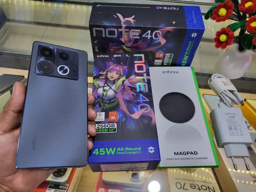 INFINIX NOTE 40 RAM 16/256GB
MULUS LENGKAP FULSET ORI BAWAAN