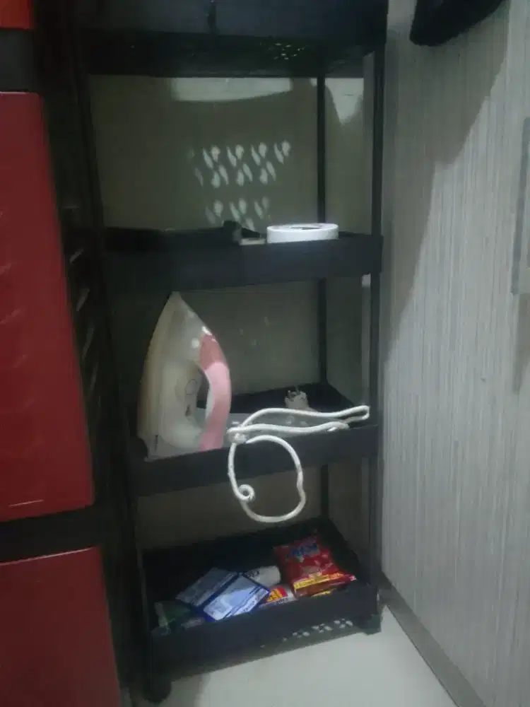 Rak 4 baris warna hitam