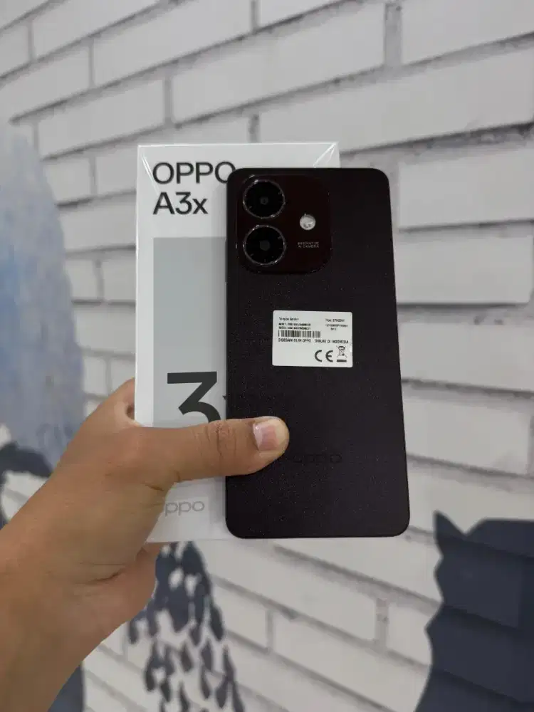 Jual hp Bks Oppo a3x 4/128gb merah mlus lngkap