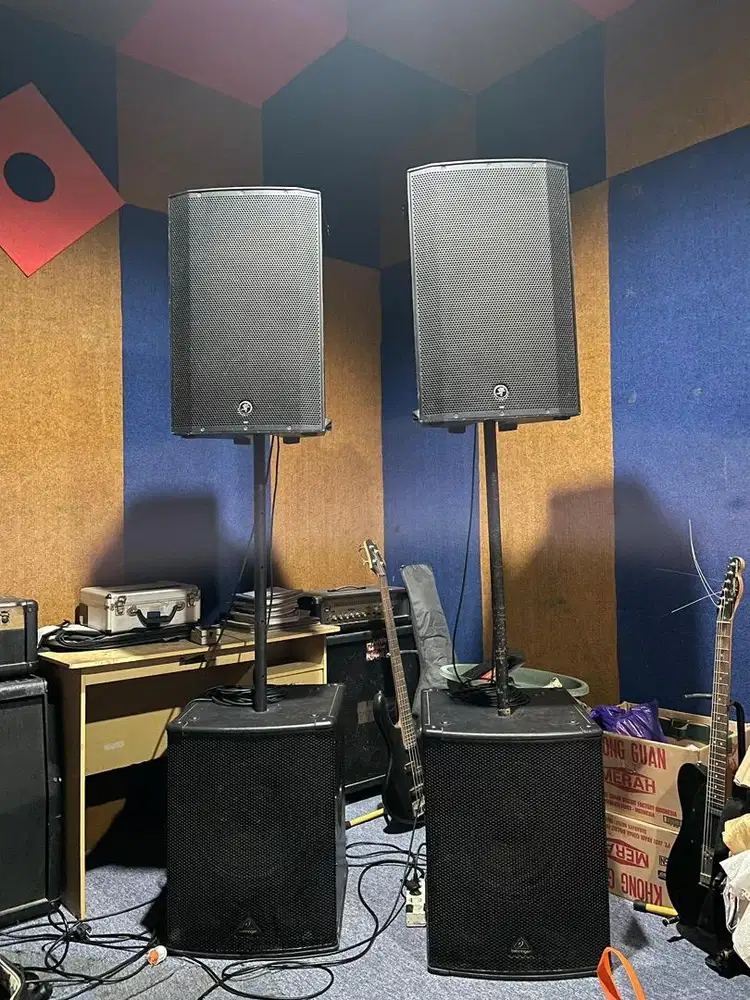 Dijual 1 set sound system aktif siap pakai
