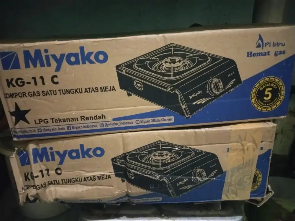 Kompor gas 1tungku miyako baru