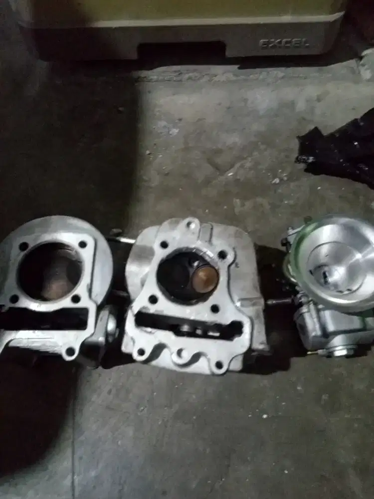 Blok mesin dan head siap pasang blok 54.5 film  head 24/28 AH 1 karbu