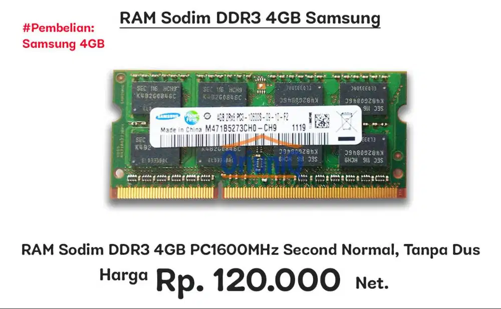 RAM SODIM DDR3 4GB