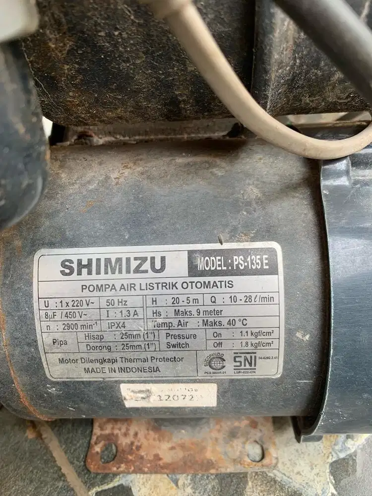 Preloved Pompa air shimitzu