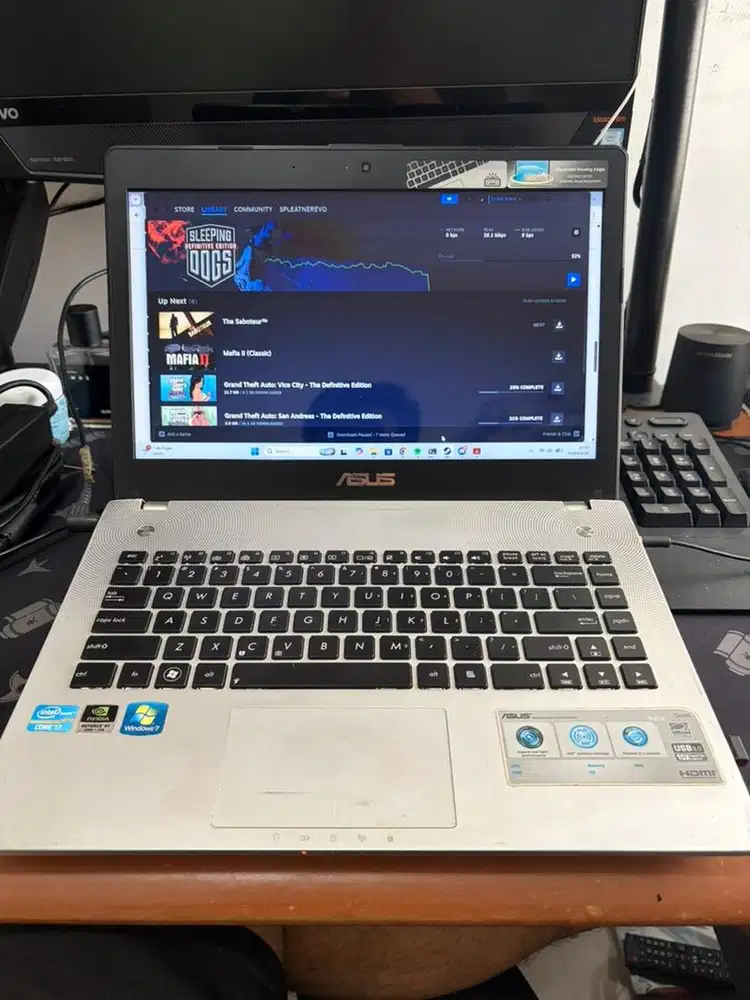 Laptop Asus N46VM Core i7 Gen 3 Ram 16GB SSD 128GB HDD 500GB VGA GT630