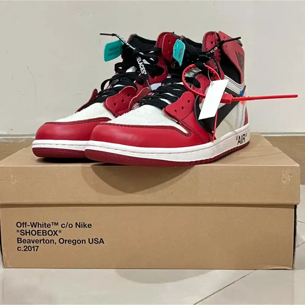 OFF-White x Nike Air Jordan 1 High Retro The 10 Chicago 100%