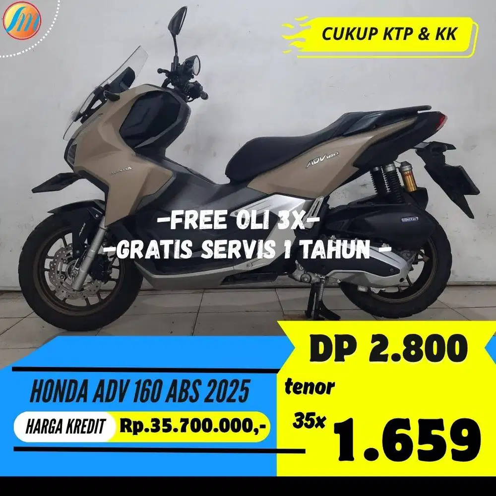 DP 2,8JUTA HONDA ADV 160 ABS 2025 SEKEN BERGARANSI ANGSURAN TERJANGKAU