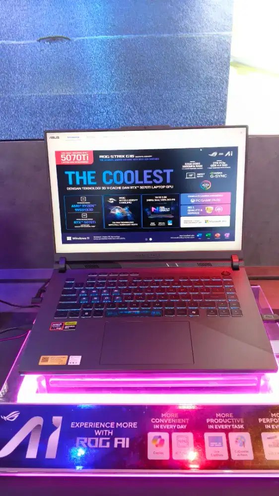 Cicilan laptop Asus rog Strix g16 rtx 5050 cuma pakai ktp